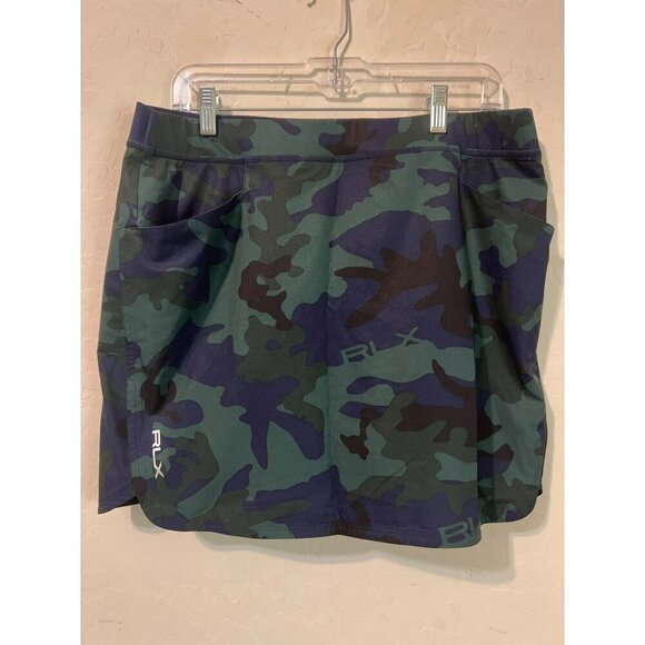 RLX Ralph Lauren Sz L Camouflage Skort Athletic Wear Skirt Shorts - Picture 1 of 8